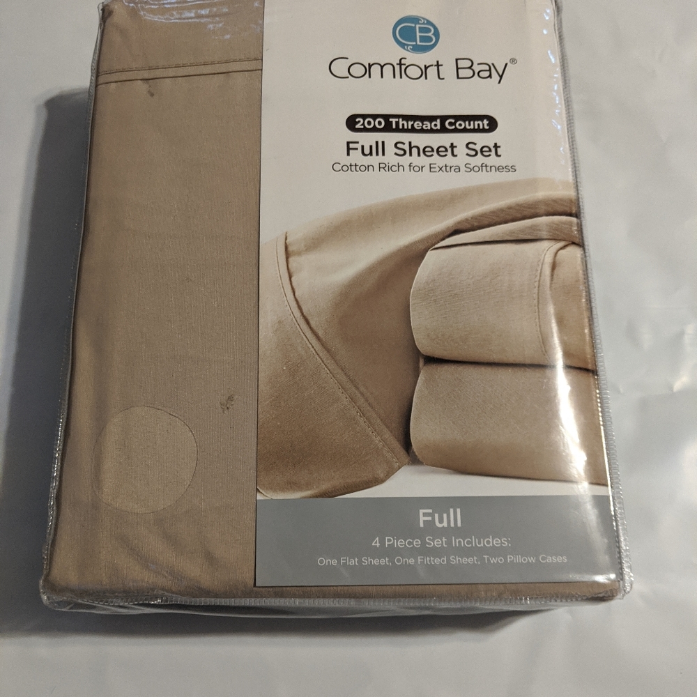 Comfort bay full sheet set